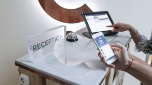 Eine vollkommen digital ausgestattete Rezeption