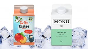 Zahlreiche Eistee-Varianten im direkten Vergleich.