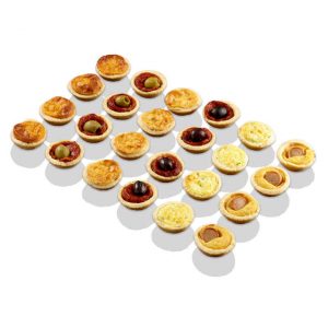 Mini-Quiches und Mini-Pizza von Délifrance.