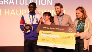 Die Gewinner des Gastro-Gründerpreises nach dem verdienten Sieg im Finale.