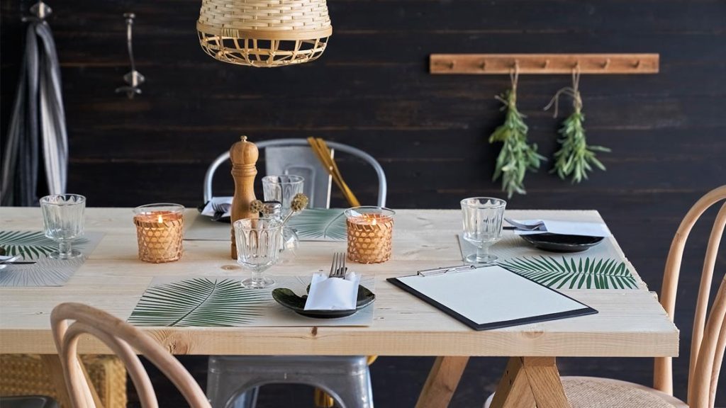 Leaf Graspapier Sacchetto und Tischsets von Duni – aus Gras gefertigt für absolute Umweltschonung