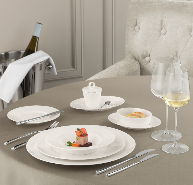 Porzellankollektion Purity Classic: Purity steht für eine neue Porzellan Klasse von ungewöhnlicher Zartheit und Ausdauer.